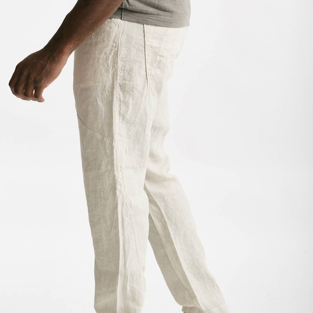 pantalone in lino beige men Transit uomo - 8