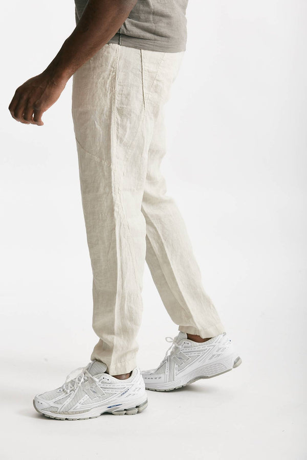 pantalone in lino beige men Transit uomo