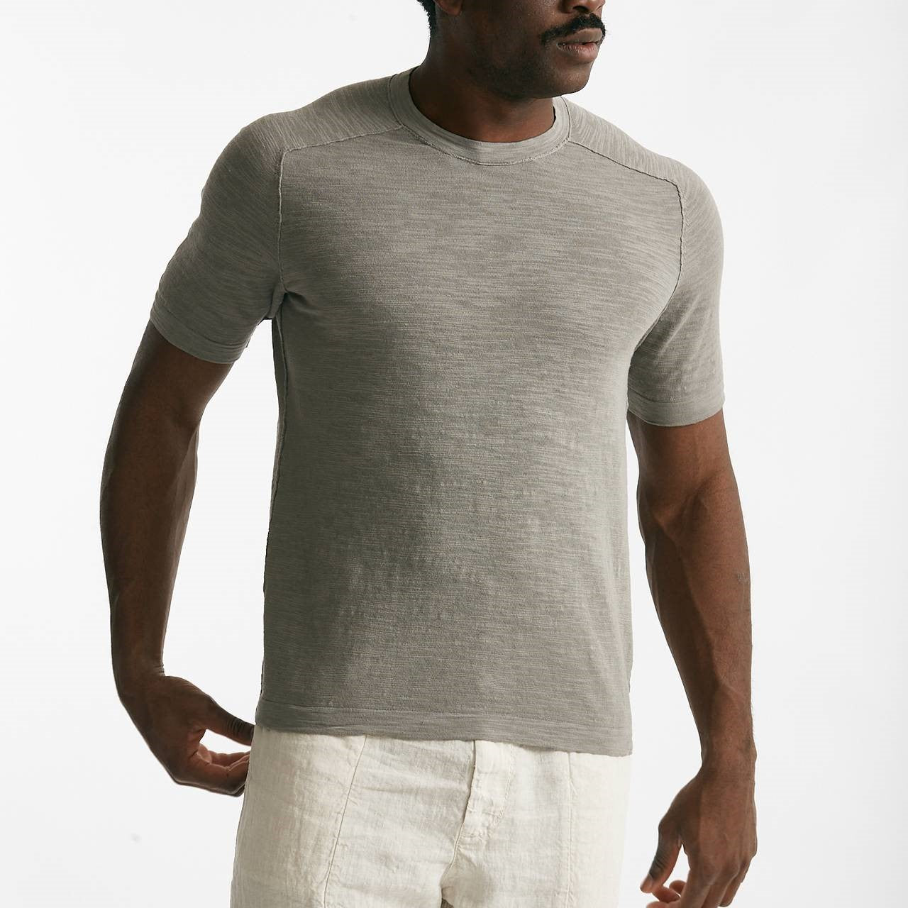 t shirt in cotone grigio men Transit uomo - 8