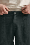 pantalone in lino grigio antracite men Transit uomo - 6