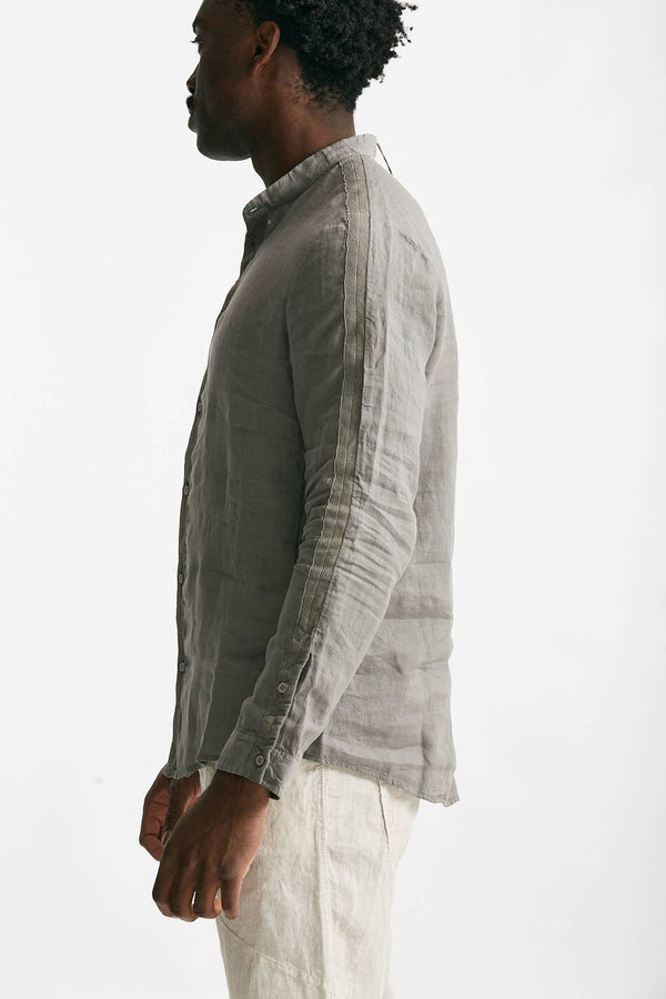 camicia in lino grigio men Transit uomo