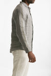 camicia in lino grigio men Transit uomo - 4