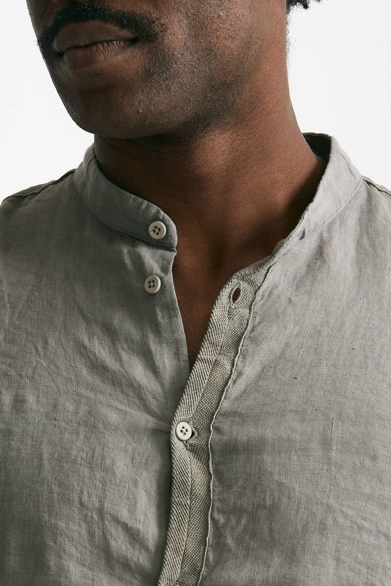 camicia in lino grigio men Transit uomo - 5