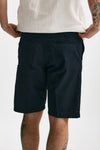 bermuda in cotone e lino stretch blu men White sand - 3