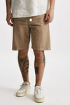 bermuda in cotone e lino stretch beige men White sand - 1