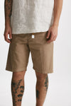 bermuda in cotone e lino stretch beige men White sand - 4