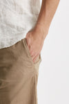 bermuda in cotone e lino stretch beige men White sand - 5