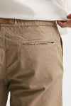 bermuda in cotone e lino stretch beige men White sand - 7