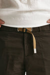 bermuda in cotone e lino stretch marrone men White sand - 6