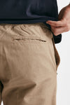 pantalone in cotone e lino stretch beige men White sand - 7