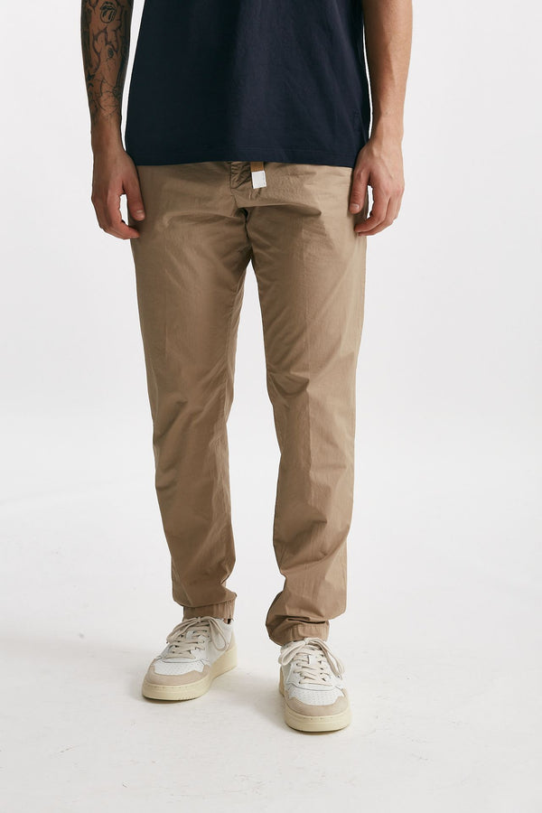 pantalone in cotone stretch beige men White sand