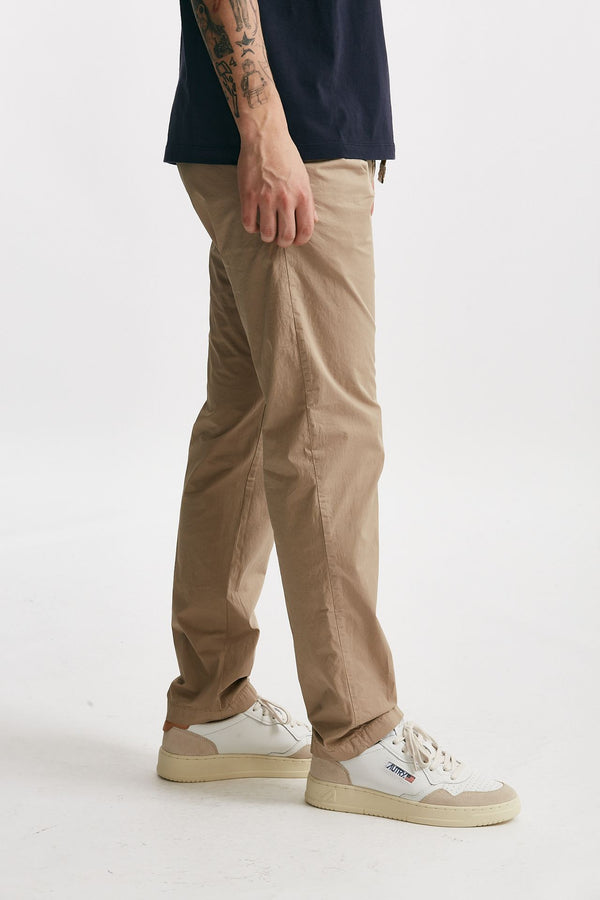 pantalone in cotone stretch beige men White sand