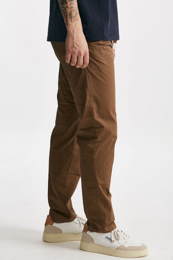 pantalone in cotone stretch ruggine men White sand