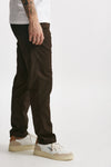 pantalone in cotone e lino stretch marrone men White sand - 2