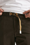 pantalone in cotone e lino stretch marrone men White sand - 6