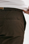pantalone in cotone e lino stretch marrone men White sand - 7