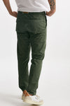 pantalone in cotone stretch verde men White sand - 3