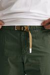 pantalone in cotone stretch verde men White sand - 5