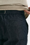 pantalone in cotone fermo chambray blu men White sand - 7