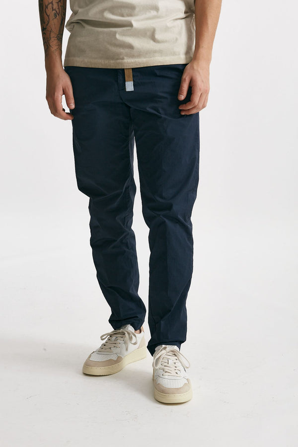 pantalone in cotone stretch blu men White sand