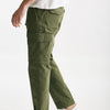 pantalone cargo in cotone ripstop stretch verde men White sand - 9