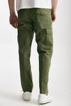 pantalone cargo in cotone ripstop stretch verde men White sand - 3