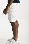 bermuda in cotone e lino stretch bianco men White sand - 2