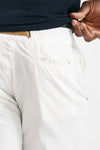 bermuda in cotone e lino stretch bianco men White sand - 7