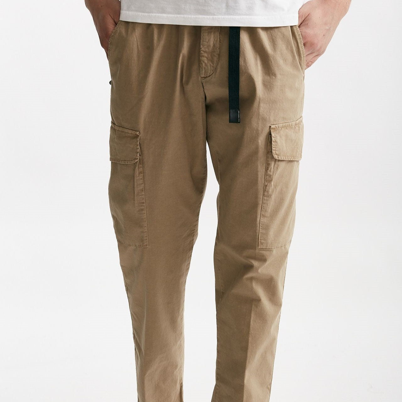 pantalone cargo in cotone ripstop stretch cammello men White sand - 9