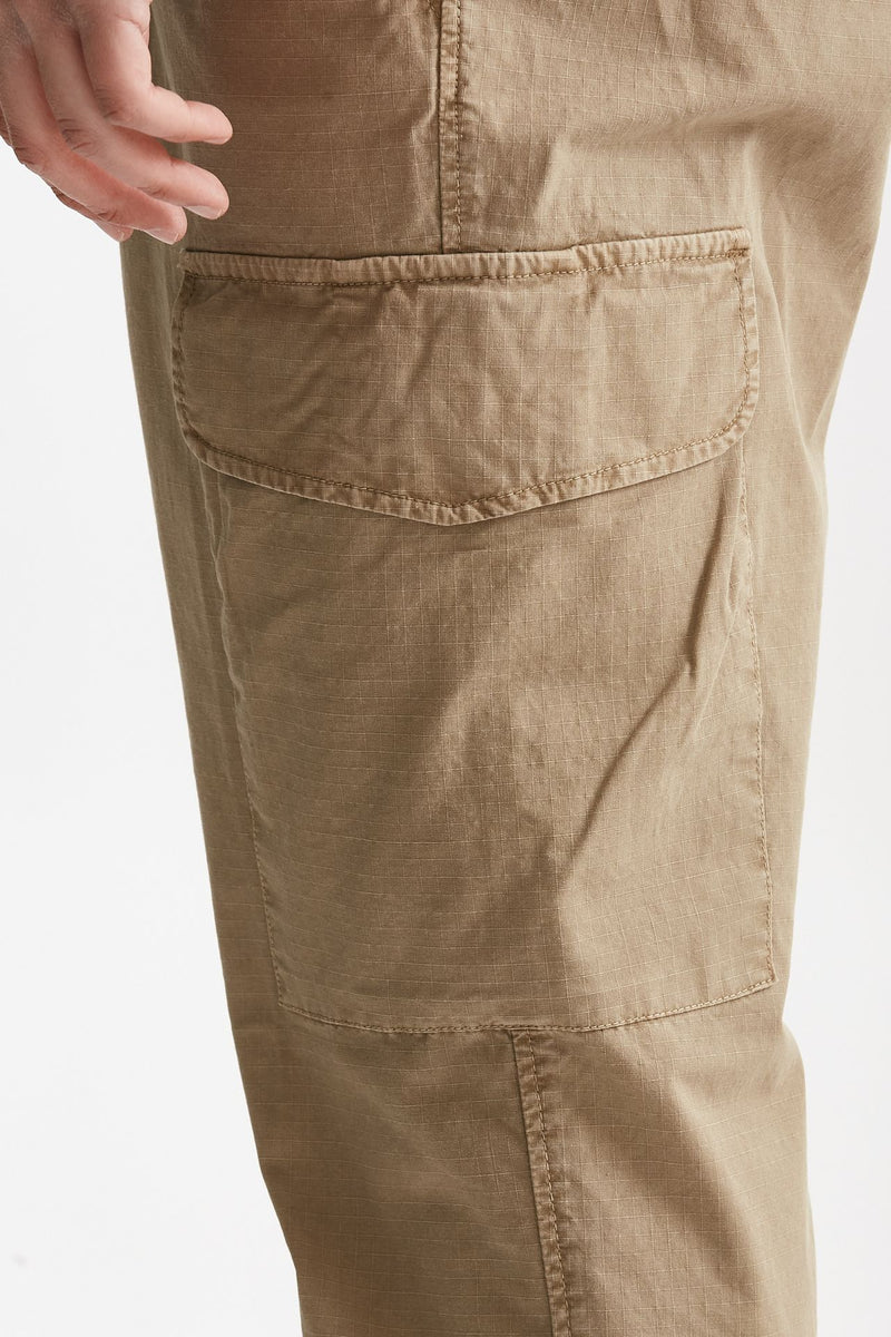 pantalone cargo in cotone ripstop stretch cammello men White sand - 7