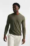 maglia in cotone girocollo verde men Zanone - 1