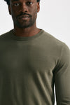 maglia in cotone girocollo verde men Zanone - 5