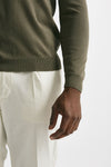 maglia in cotone girocollo verde men Zanone - 6
