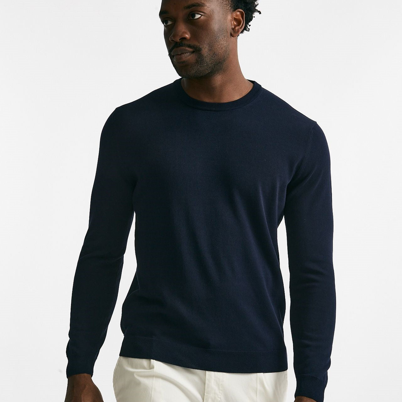 maglia in cotone girocollo blu men Zanone - 7