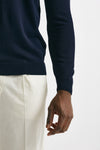 maglia in cotone girocollo blu men Zanone - 6