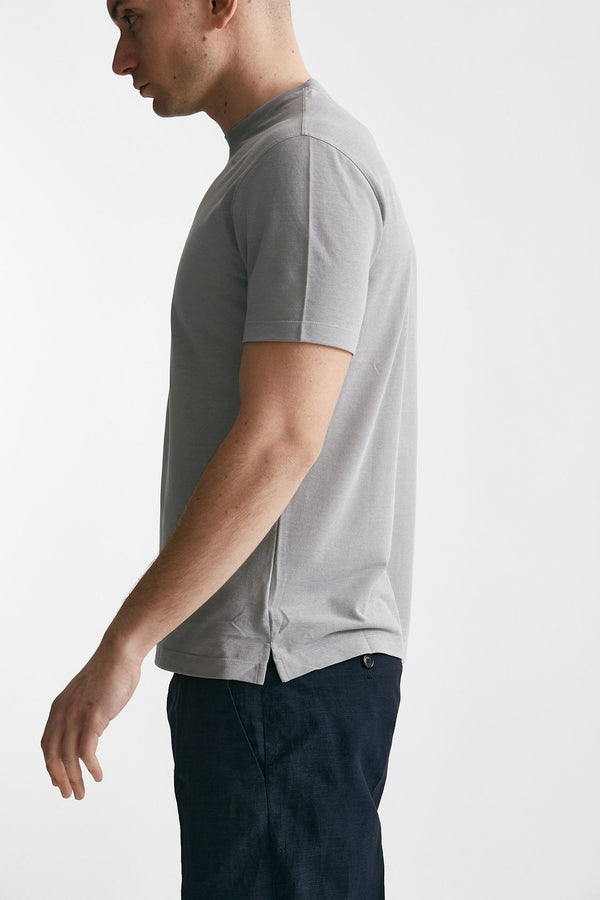 t shirt in cotone grigio icecotton men Zanone