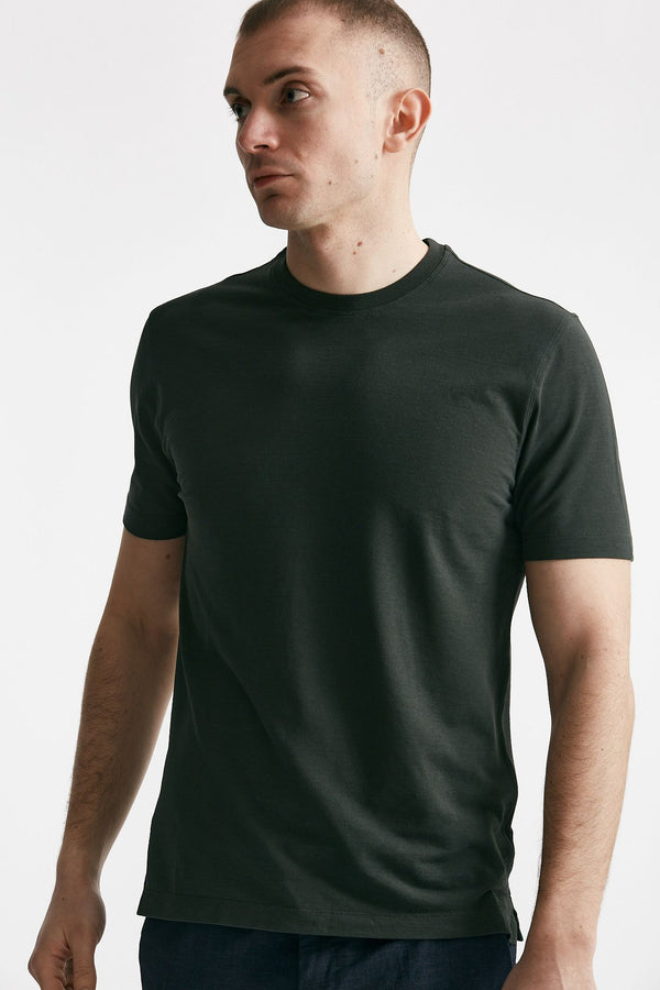 t shirt in cotone verdone icecotton men Zanone