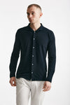 polo camicia in cotone blu icecotton men Zanone - 1