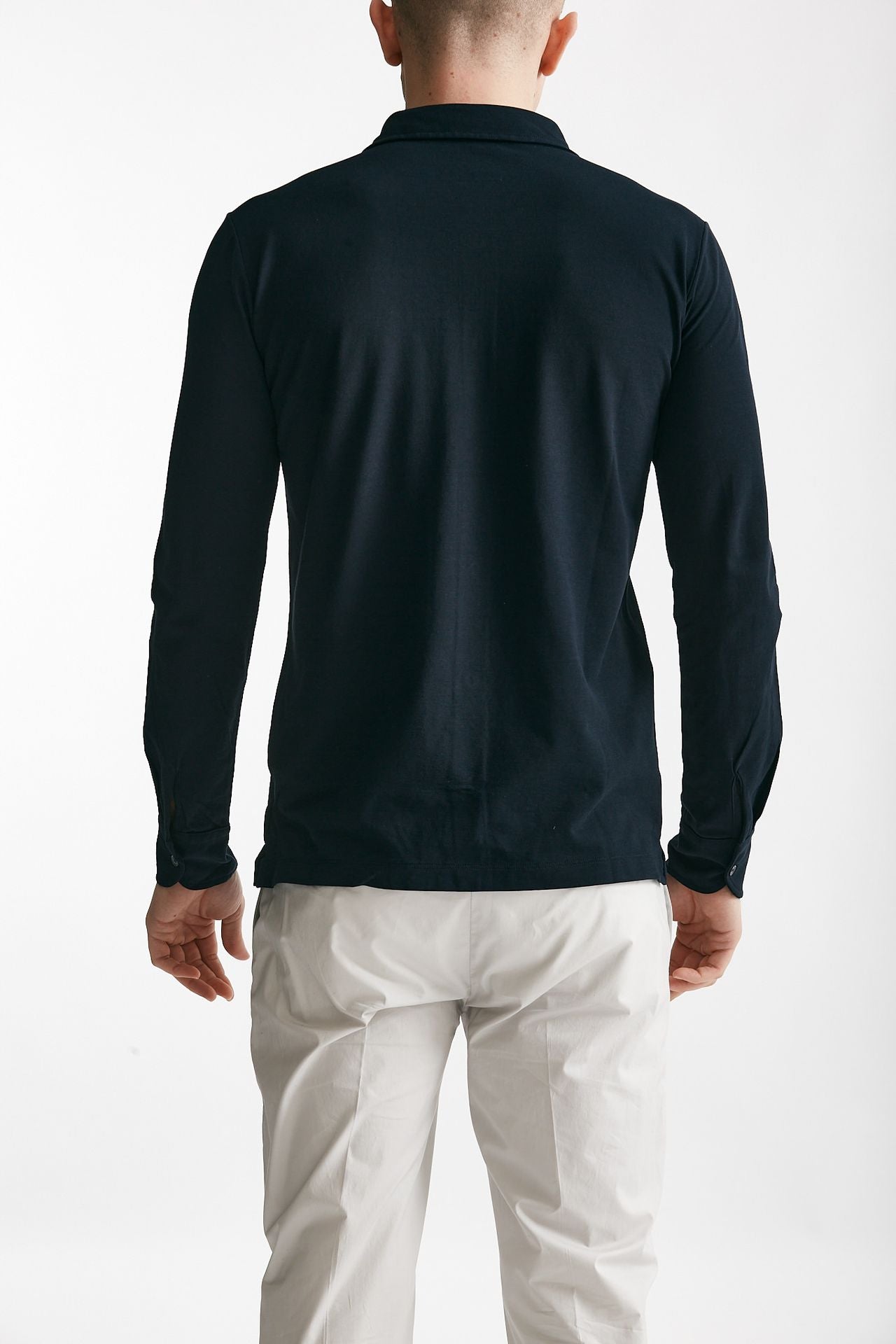 polo camicia in cotone blu icecotton men Zanone - 3
