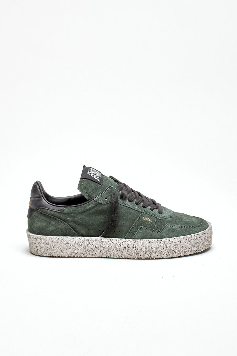 Sneaker M5-ID-BC-FB in pelle scamosciata verde men Akman - 1
