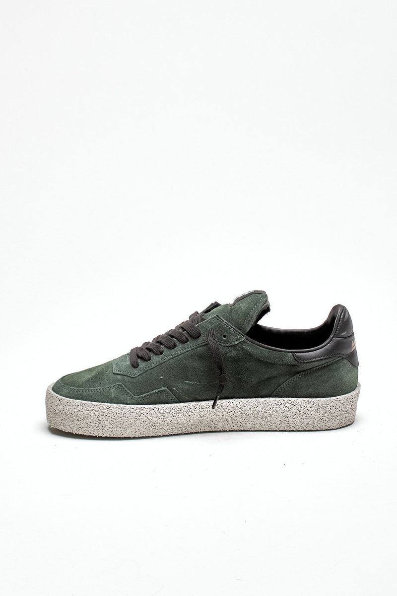 Sneaker M5-ID-BC-FB in pelle scamosciata verde men Akman - 4