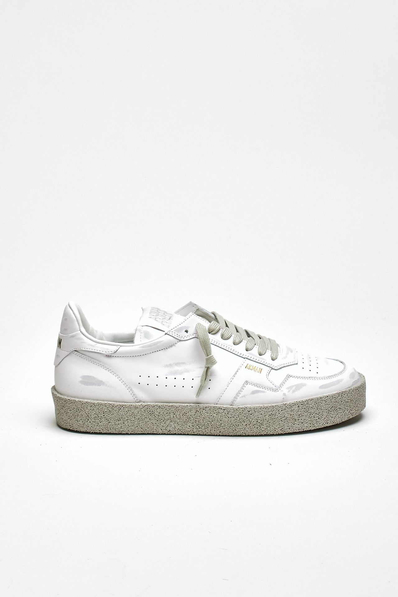 Sneaker in pelle scamosciata M5-ID-CV-WW bianco men Akman - 1