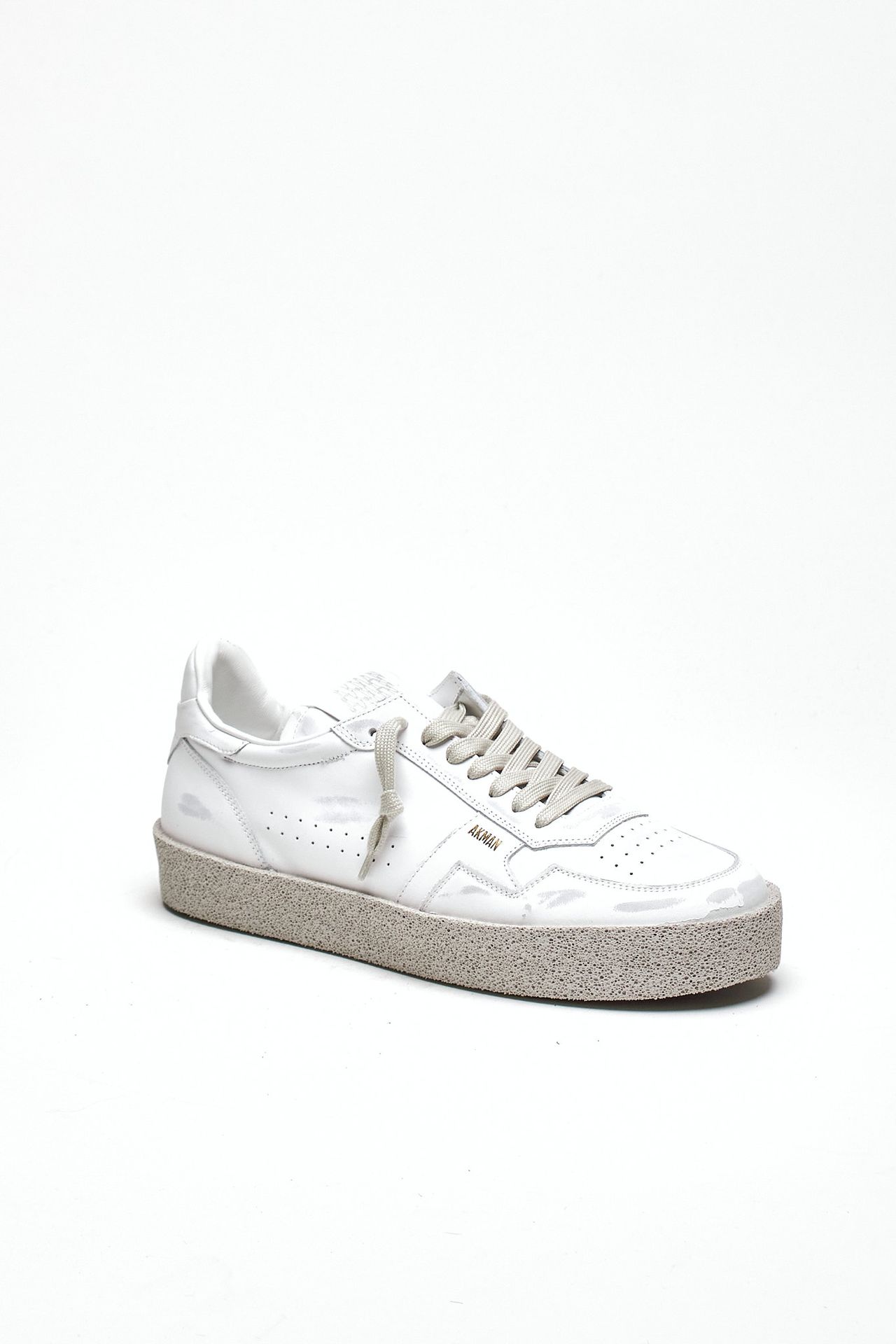 Sneaker in pelle scamosciata M5-ID-CV-WW bianco men Akman - 2
