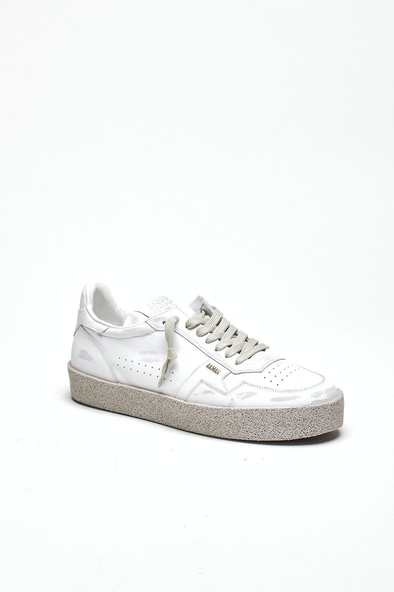 Sneaker in pelle scamosciata M5-ID-CV-WW bianco men Akman - 2