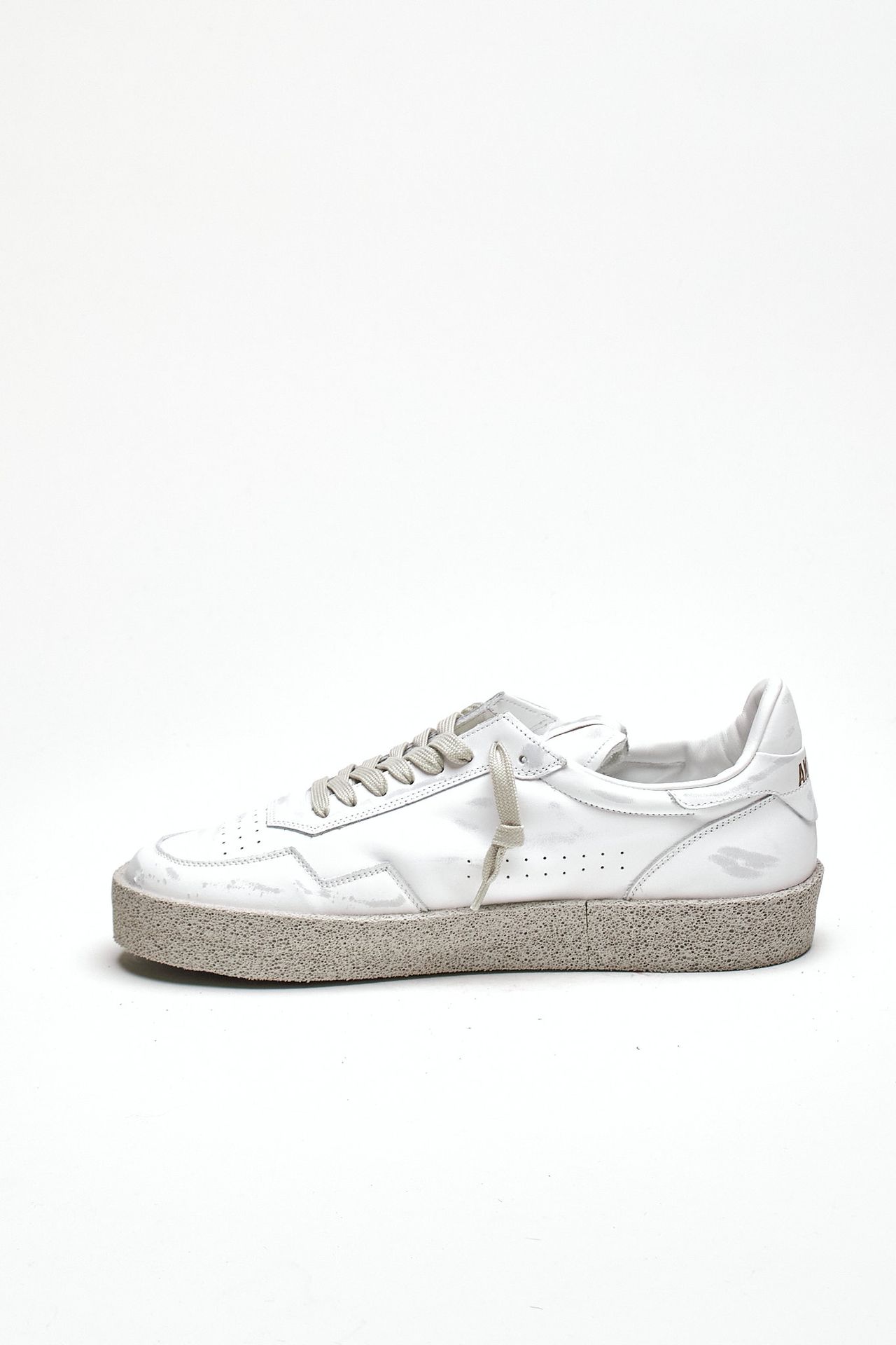 Sneaker in pelle scamosciata M5-ID-CV-WW bianco men Akman - 4