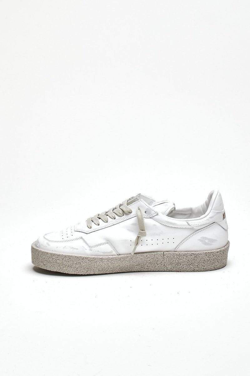 Sneaker in pelle scamosciata M5-ID-CV-WW bianco men Akman - 4