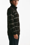maglia full zip in lana e acrilico stretch marrone men Atomo factory - 2