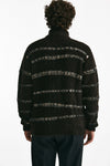 maglia full zip in lana e acrilico stretch marrone men Atomo factory - 3