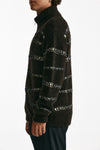 maglia full zip in lana e acrilico stretch marrone men Atomo factory - 4