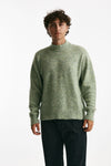 maglia lupetto in lana, polliamide e alpaca verde men Atomo factory - 1